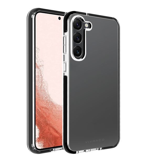 Vivanco Rock Solid Cover für Samsung Galaxy S23+ (Schwarz, Transparent) f&uuml;r 10,93 Euro