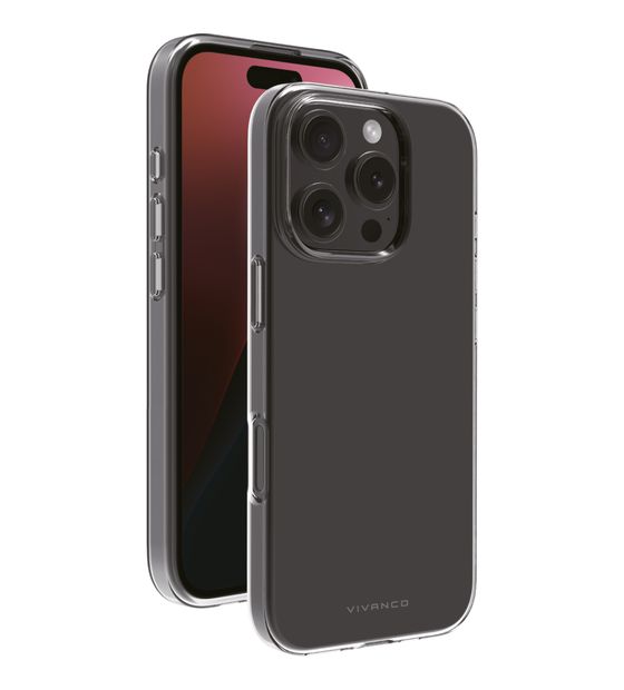 Vivanco Super Slim Cover Cover für Apple iPhone 16 Pro  (Transparent) f&uuml;r 12,99 Euro
