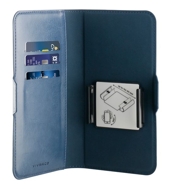 Vivanco Universal Book Case Geldbörsenhülle für Universal  (Blau) f&uuml;r 17,99 Euro
