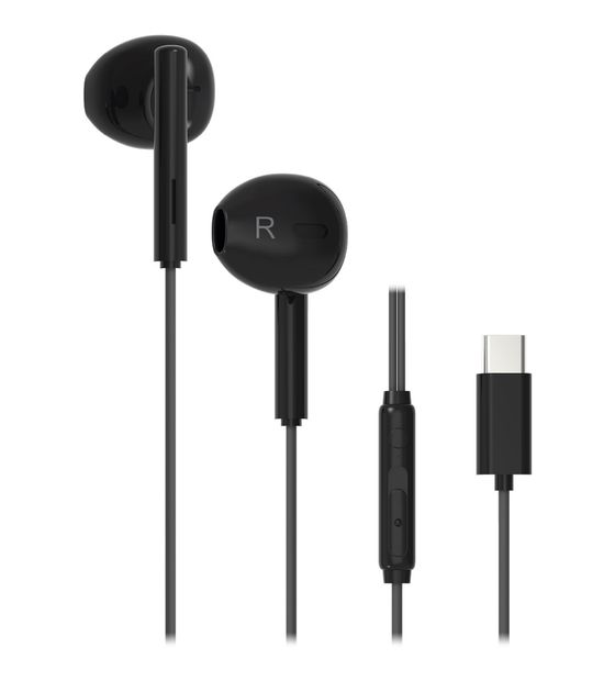 Vivanco USB Type-C Capsule In-Ear Kopfhörer Kabelgebunden USB Typ-C  (Schwarz) f&uuml;r 10,00 Euro