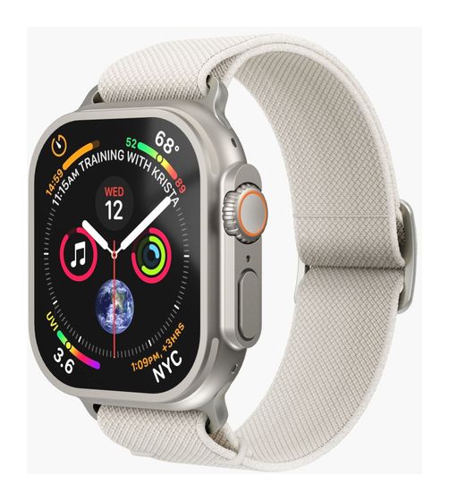 Vonmählen Classic Nylon Loop Armband Apple Watch 40 / 41 / 42 mm  (Cremefarben) f&uuml;r 19,69 Euro