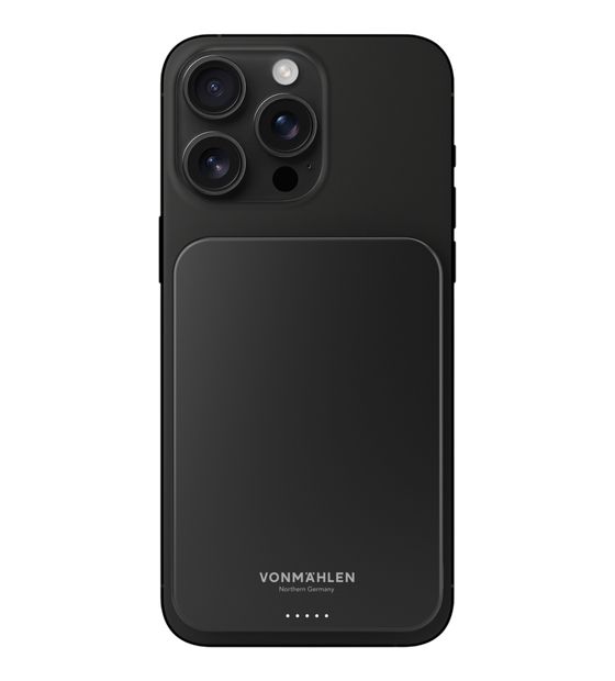 Vonmählen Evergreen Mag 5000 mAh Powerbank USB Typ-C Kabelloses Laden  (Schwarz) f&uuml;r 69,99 Euro