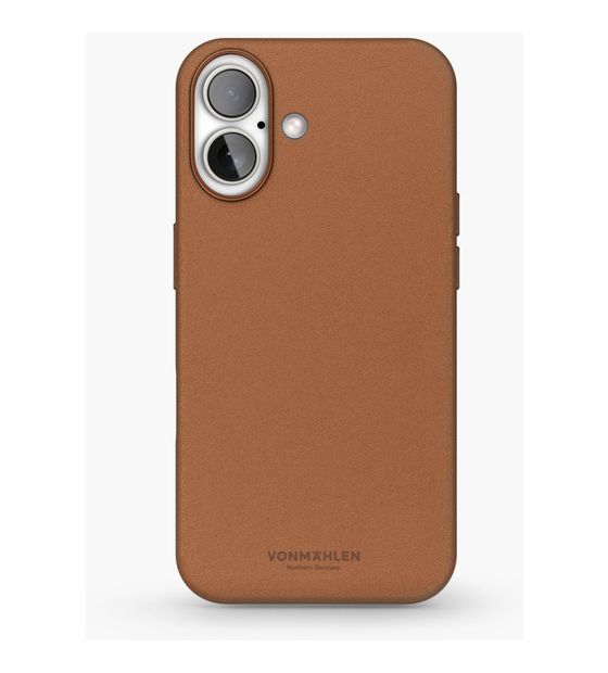 Vonmählen Like Leather Case Cover für Apple iPhone 16  (Braun) f&uuml;r 26,25 Euro