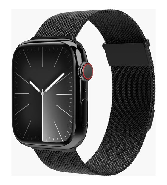Vonmählen Milanese Loop 2 Armband Apple Watch 44 | 45 | 46 | 49 mm  (Schwarz) f&uuml;r 39,99 Euro