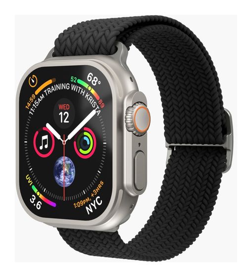 Vonmählen Woven Loop Armband Apple Watch 44 | 45 | 46 | 49 mm  (Schwarz) f&uuml;r 39,99 Euro