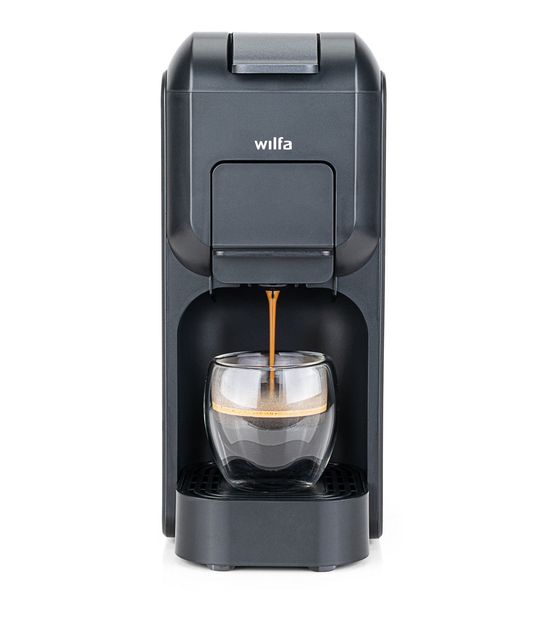 Wilfa MMA1T-TC15 Volo Multi Mini Kaffeekapsel, Gemahlener Kaffee Maschine  (Schwarz) f&uuml;r 144,99 Euro