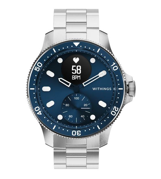 Withings ScanWatch Nova Hybrid 42 mm Smartwatch Rund 282 ppi  (Edelstahl) f&uuml;r 599,95 Euro
