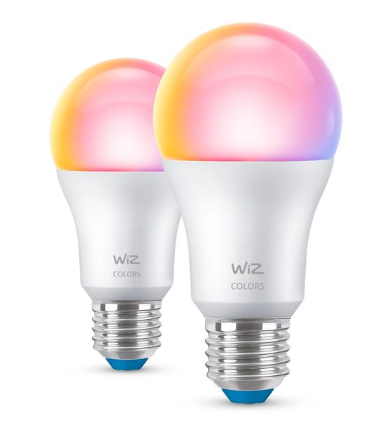 WiZ Smart LED E27 A60 Doppelpack LED Intelligentes Leuchtmittel 122 mm Multi AC f&uuml;r 18,99 Euro