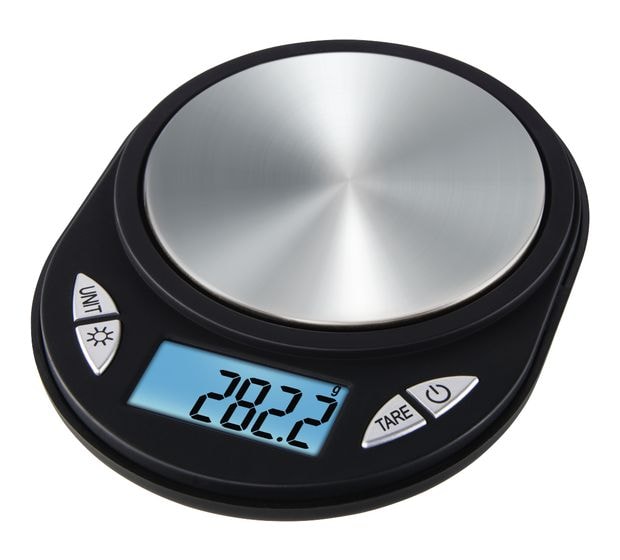 Xavax 095318 Jewel Elektronische Küchenwaage bis 0,5 kg Genauigkeit 0,1 g  (Schwarz) f&uuml;r 14,99 Euro