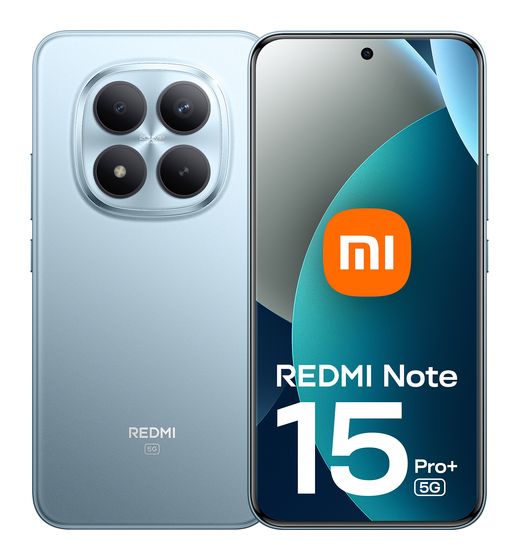 Xiaomi Redmi Note 15 Pro+ 512 GB 5G Smartphone 17,4 cm (6.83") 2,4 GHz 200 MP Dreifach Kamera WiFi 6 (Glacier Blue) f&uuml;r 499,00 Euro