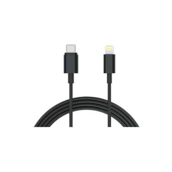 XLayer 217080 Stecker Lightning auf USB C 1 m  (Schwarz) f&uuml;r 19,99 Euro