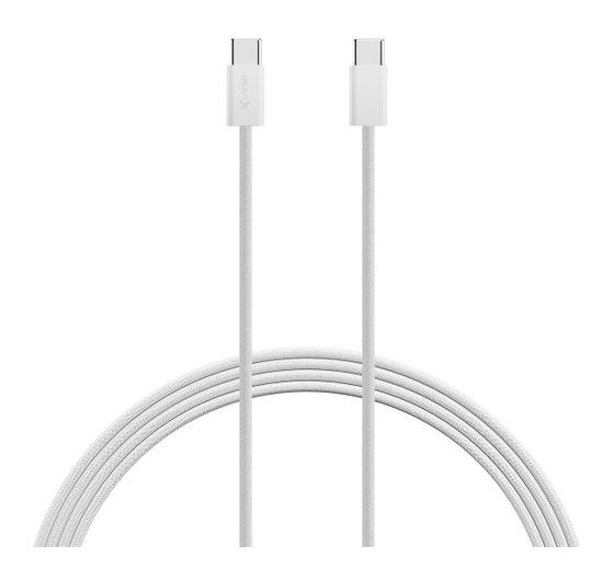XLayer 220311 480 Gbit/s Stecker USB C auf USB C bis 60 W 2 m  (Weiß) f&uuml;r 13,49 Euro