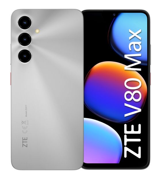 ZTE V80 Max 128 GB 4G Smartphone 17,5 cm (6.9 Zoll) Android 50 MP Dreifach Kamera Dual Sim WiFi 5 (Stellar Silver) f&uuml;r 159,90 Euro