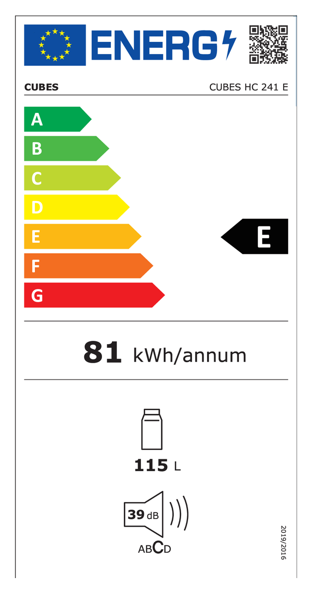 Amica VKS351116W 61 l Tischkühlschrank EEK: E 82 kWh Jahr von 