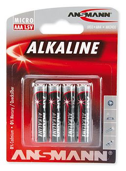 LR03 4er Blister ANSMANN Alkaline Batterie Micro AAA 