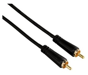00122266 Audio-Kabel Cinch-Stecker - Cinch-Stecker Digital vergoldet 1,5 m 