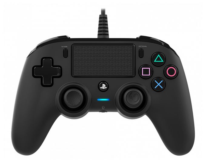 Wired Compact Controller Analog / Digital Gamepad PlayStation 4 Verkabelt (Schwarz) 