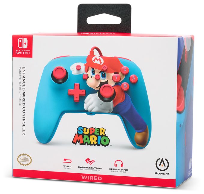Enhanced Wired Controller For Nintendo Switch Mario Punch Analog / Digital Gamepad Nintendo Switch kabelgebunden (Mehrfarbig) 