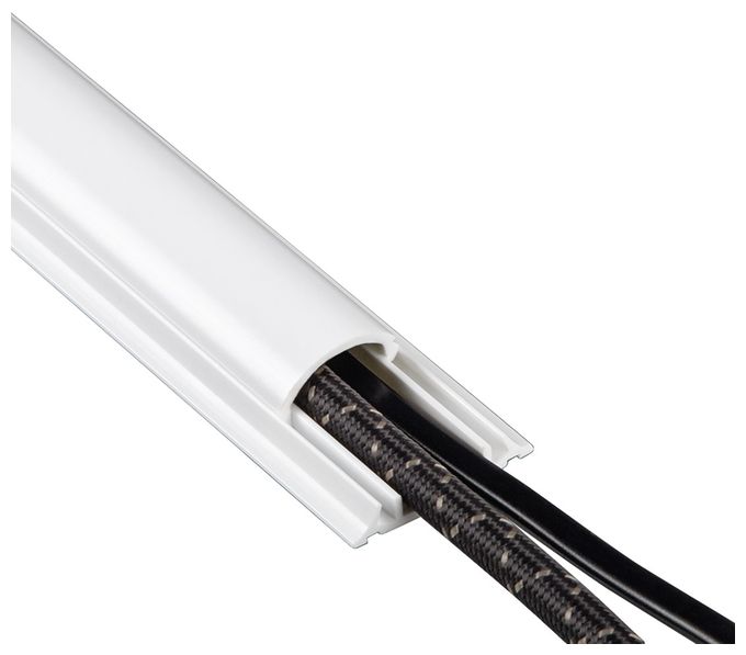 20548 PVC-Kabelkanal halbrund Weiß 