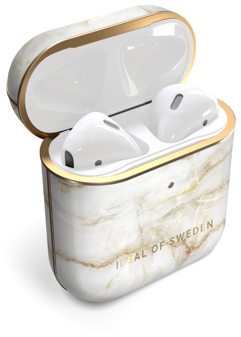 Case für Apple Airpods Fashion  (Gold, Perleffekt) 
