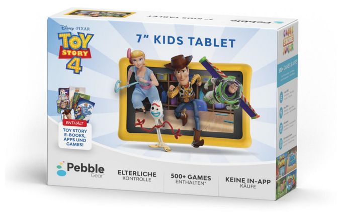 Gear Disney Pixar Toy Story 4 Kinder Tablet 17,8 cm (7 Zoll) Android (Schwarz, Gelb) 