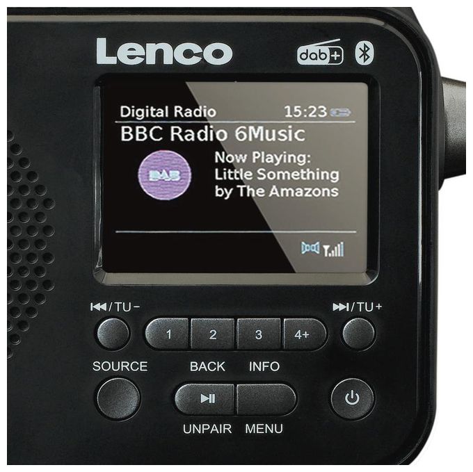 PDR-035 Bluetooth DAB+,FM Radio (Schwarz, Grau) 