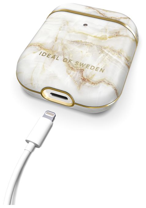 Case für Apple Airpods Fashion  (Gold, Perleffekt) 
