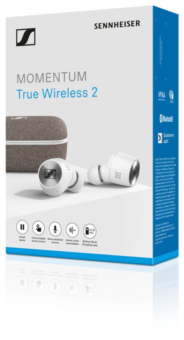 Momentum True Wireless MTW2 In-Ear Bluetooth Kopfhörer Kabellos TWS (Weiß) 