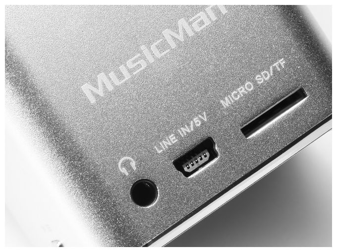 Mini MusicMan portabler Lautsprecher (Silber) 