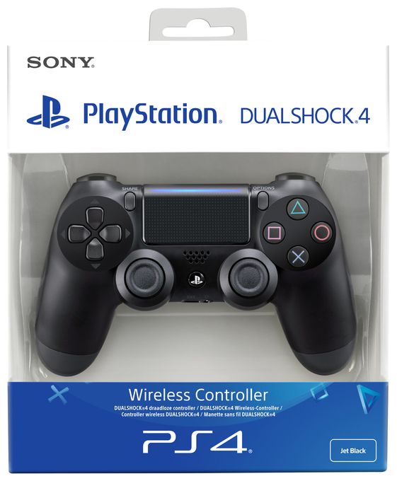 Dualshock 4 Analog / Digital Gamepad PlayStation 4 kabelgebunden&kabellos (Schwarz) 
