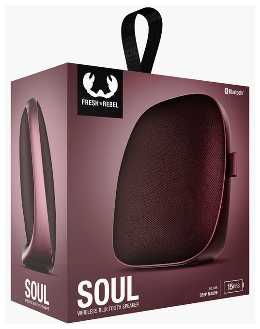 Soul Bluetooth Lautsprecher Spritzwassergeschützt IPX5 (Bordeaux) 