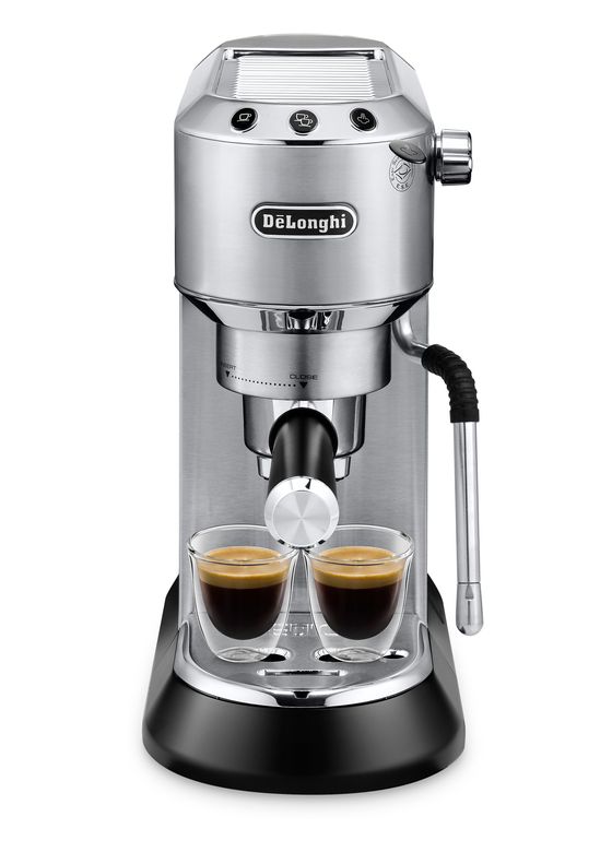 EC885.M Dedica Arte Siebträger Kaffeemaschine 15 bar 1300 W  (Silber)