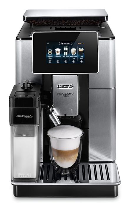 PrimaDonna ECAM610.74.MB Kaffeevollautomat 19 bar 2,2 l 500 g AutoClean (Schwarz, Edelstahl)