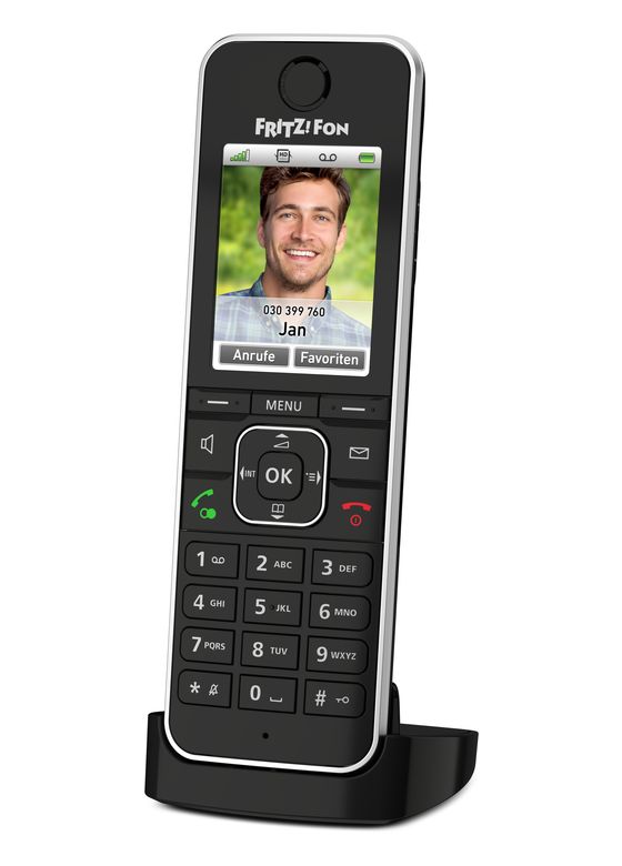 FRITZ!Fon C6 DECT-Telefon  (Schwarz)