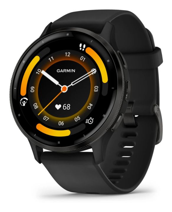 Venu 3 Digital 45 mm Smartwatch Rund  (Schwarz)