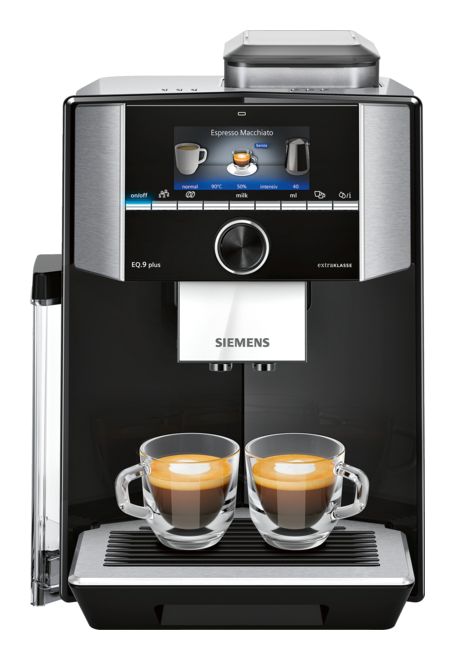 EQ.9 TI955F09DE plus extraklasse Kaffeevollautomat 19 bar 2,3 l 290 g AutoClean (Schwarz, Silber)