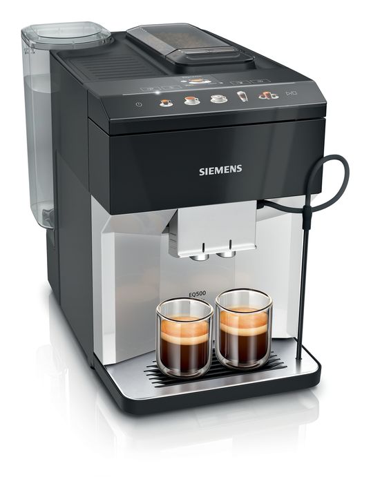 EQ500 TP515D01 Kaffeevollautomat 15 bar 1,9 l 270 g  (Schwarz, Silber)