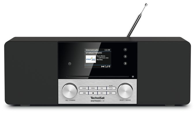 DigitRadio 3 IR Bluetooth DAB, FM Radio (Schwarz, Silber)