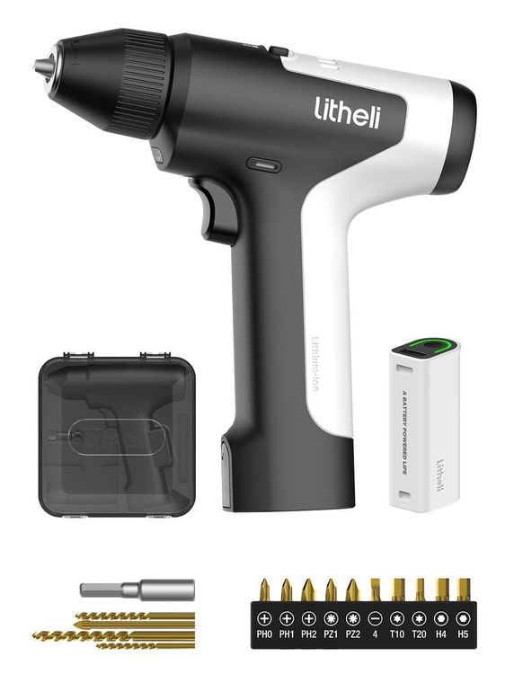Litheli U4 Mini-Bohrmaschine 4V 13mm im Box-Set f&uuml;r 29,00 Euro