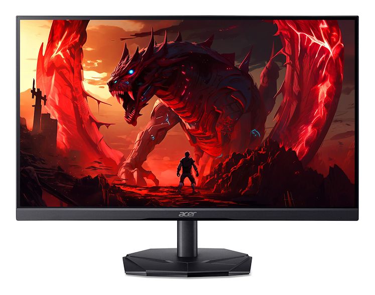 Acer Nitro KG241YP3 Full HD Monitor 60,5 cm (23.8 Zoll) EEK: E 16:9 0,5 ms 250 cd/m² (Schwarz, Rot) für 89,00 Euro