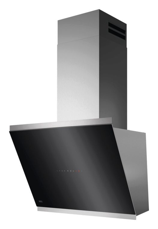 AEG GV77D61SL Abluft/Umluft Dunstabzugshaube/Esse Wand 60 cm (Schwarz, Silber) f&uuml;r 538,00 Euro