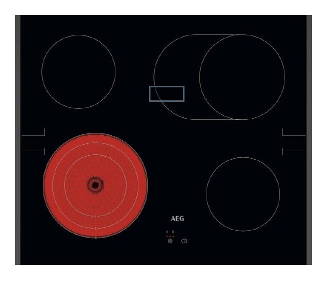 AEG TA64RA07FB herdgebundenes 60 cm Glaskeramik Kochfeld/Herdplatte 4 Zone(n) f&uuml;r 296,46 Euro