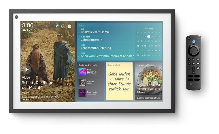 Amazon Echo Show 15 inkl. Fernbedienung Wlan Bluetooth Lautsprecher (Schwarz) für 299,99 Euro