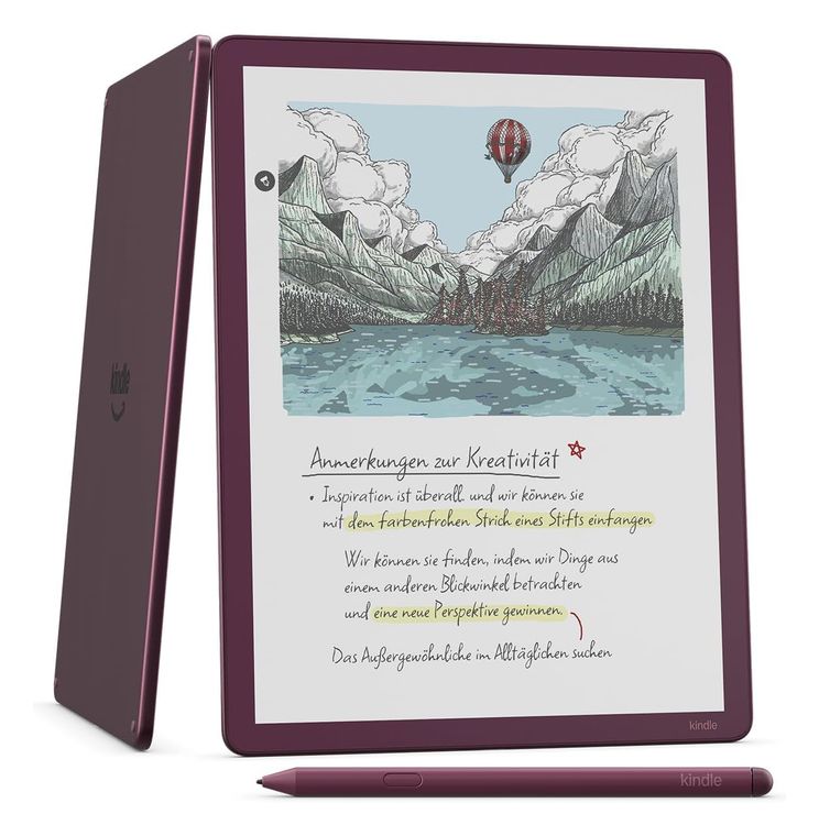 Amazon Kindle Scribe Colorsoft E-Reader 27,9 cm (11 Zoll) 64 GB  (Bordeaux) f&uuml;r 534,99 Euro