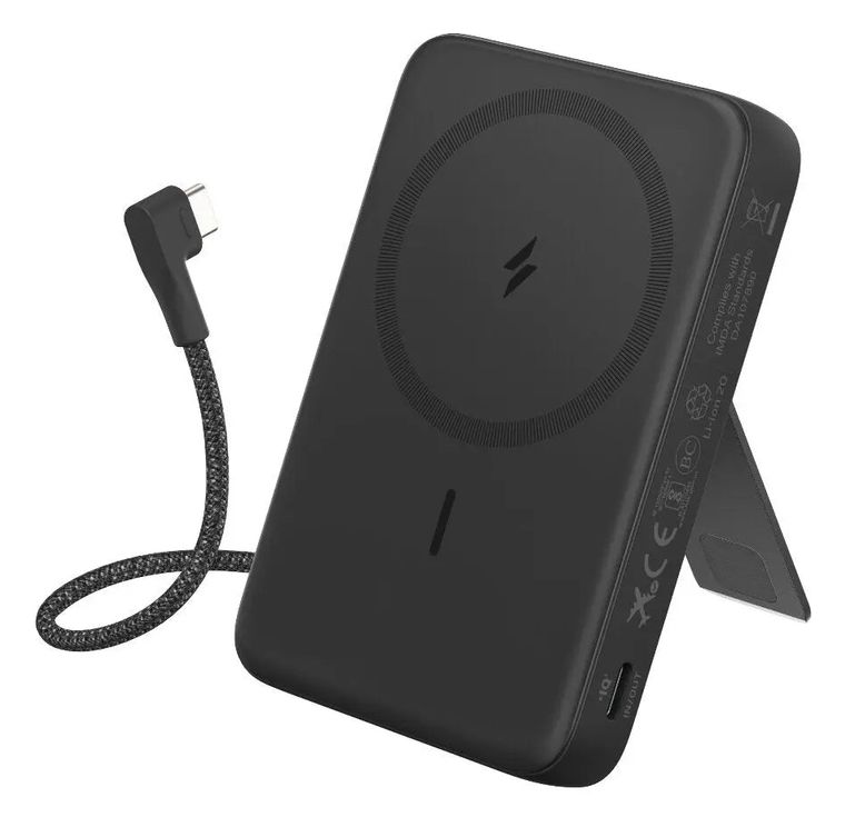 Anker A1685 Zolo 10000 mAh Powerbank USB Typ-C Kabelloses Laden  (Schwarz) f&uuml;r 49,99 Euro