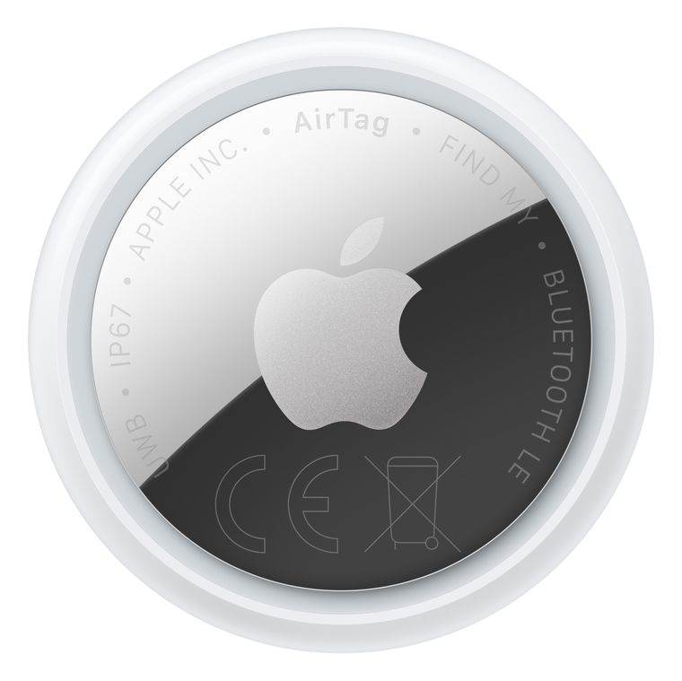 Apple AirTag (2. Gen) 4er Pack  (Silber, Weiß) f&uuml;r 99,99 Euro