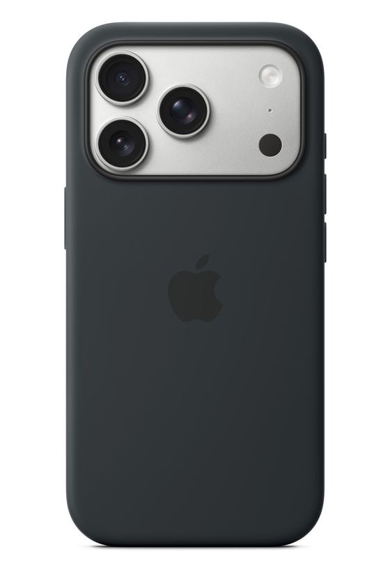 Apple Silikon Case mit MagSafe Cover für Apple iPhone 17 Pro  (Schwarz) f&uuml;r 59,00 Euro