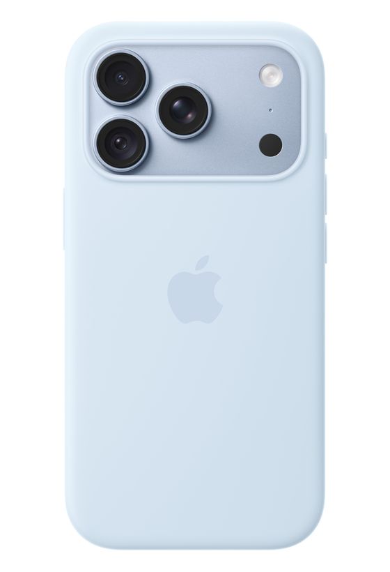 Apple Silikon Case mit MagSafe Cover für Apple iPhone 18 Pro  (Blau) f&uuml;r 53,99 Euro