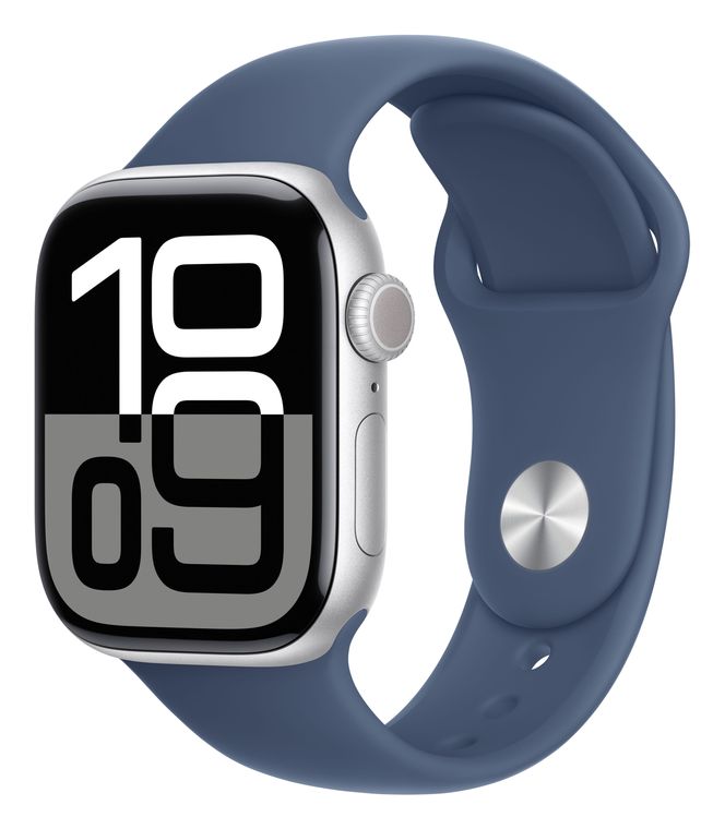 Apple Watch Series 10 Digital 42 mm S/M Smartwatch Rechteckig IP6X 36 h 326 ppi  (Silber) f&uuml;r 339,00 Euro