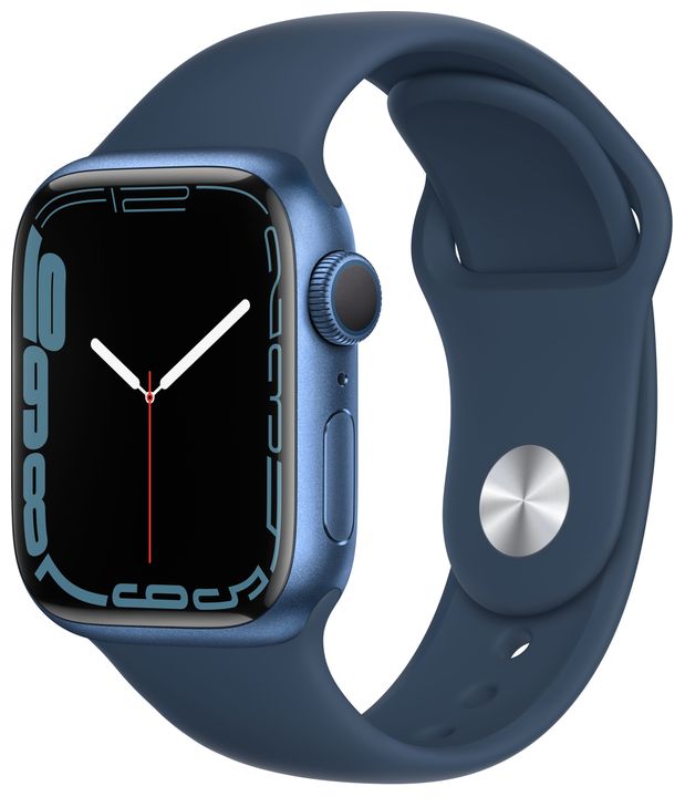 Apple Watch Series 7 Digital 41 mm Smartwatch Rechteckig IP6X 18 h 1000 ppi (Blau) für 359,00 Euro